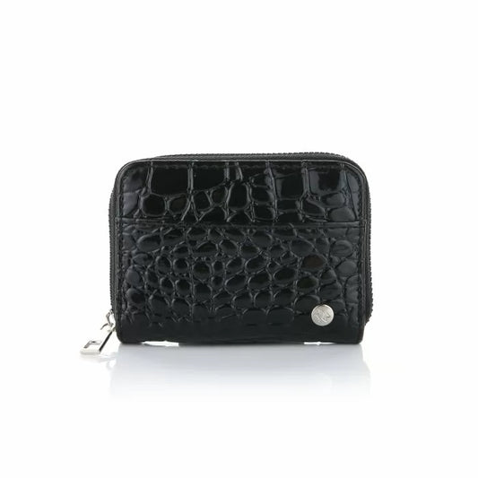 Croco Black Portemonnee